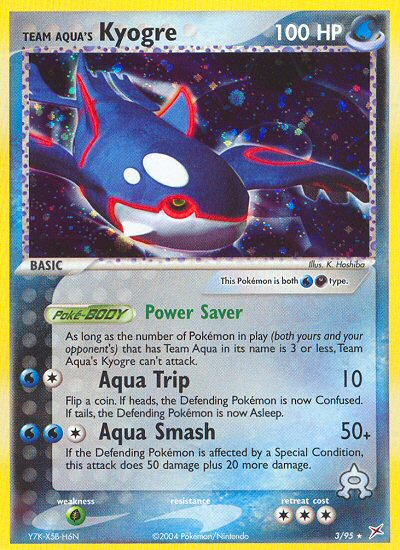Team Magma v Aqua Holo Team Aqua's Kyogre #3/95