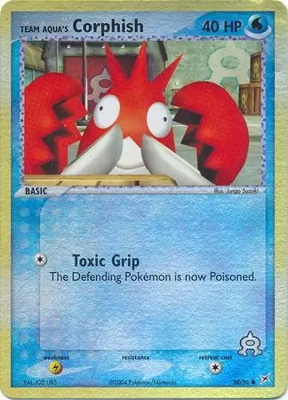 Team Magma v Aqua Team Aqua's Corphish #50/95 reverse holo