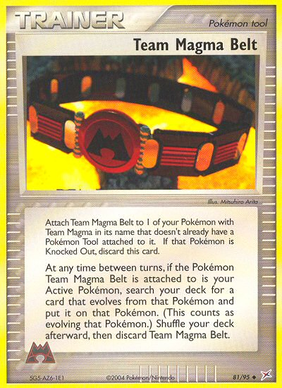 Team Magma v Aqua Team Magma Belt #81/95