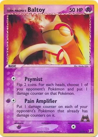 Team Magma v Aqua Team Magma's Baltoy #32/95 reverse holo