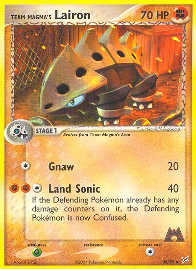 Team Magma v Aqua Team Magma's Lairon #36/95