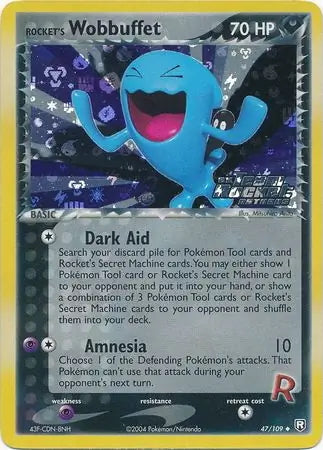 Team Rocket Returns Rocket’s Wobbuffet #47/109 reverse holo