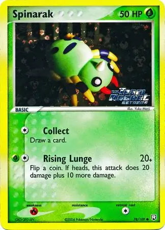 Team Rocket Returns Spinarak #78/109 reverse holo