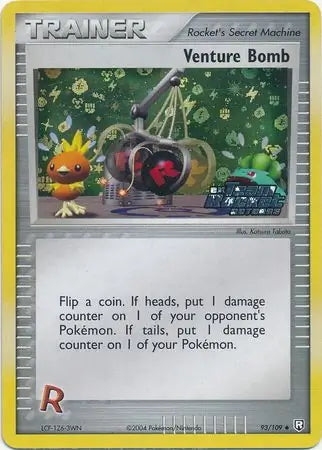 Team Rocket Returns Venture Bomb #93/109 reverse holo