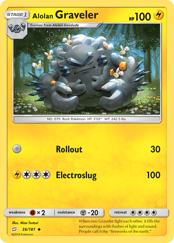 Team Up Alolan Graveler #36/181