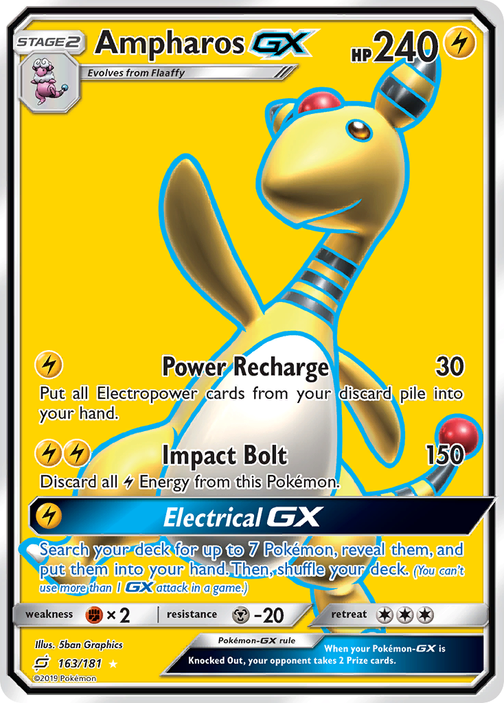 Team Up Ampharos GX #163/181