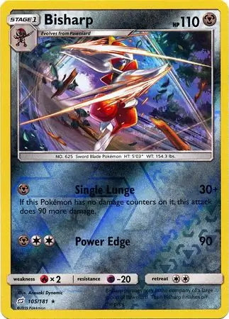 Team Up Bisharp #105/181 reverse holo