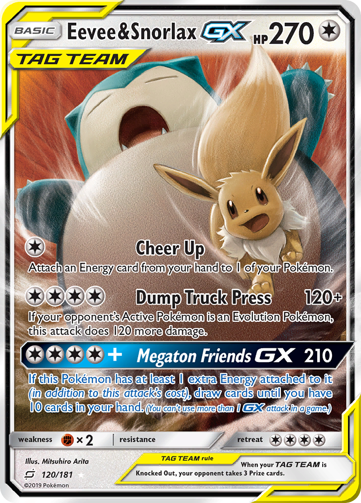 Team Up Eevee & Snorlax GX #120/181