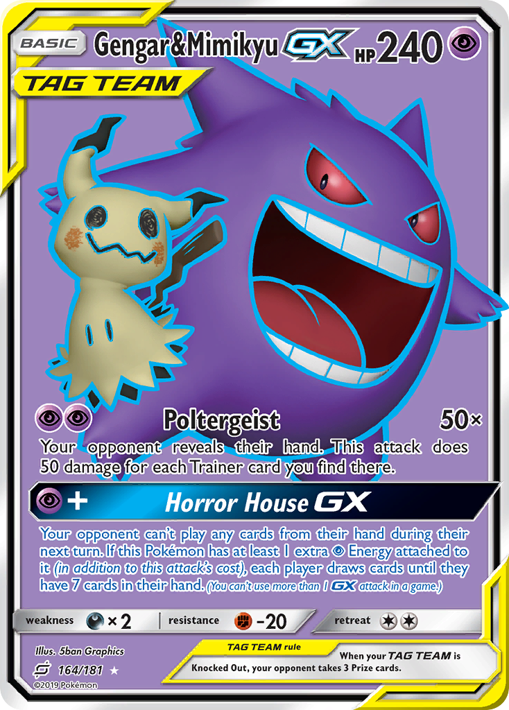 Team Up Gengar & Mimikyu GX #164/181