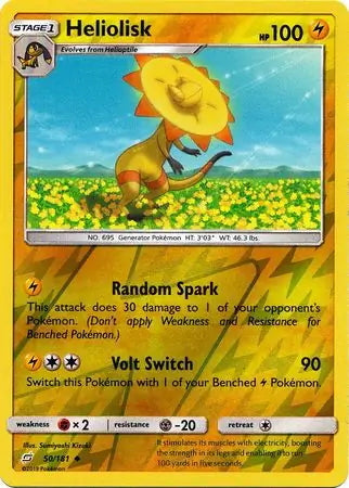 Team Up Heliolisk #50/181 reverse holo