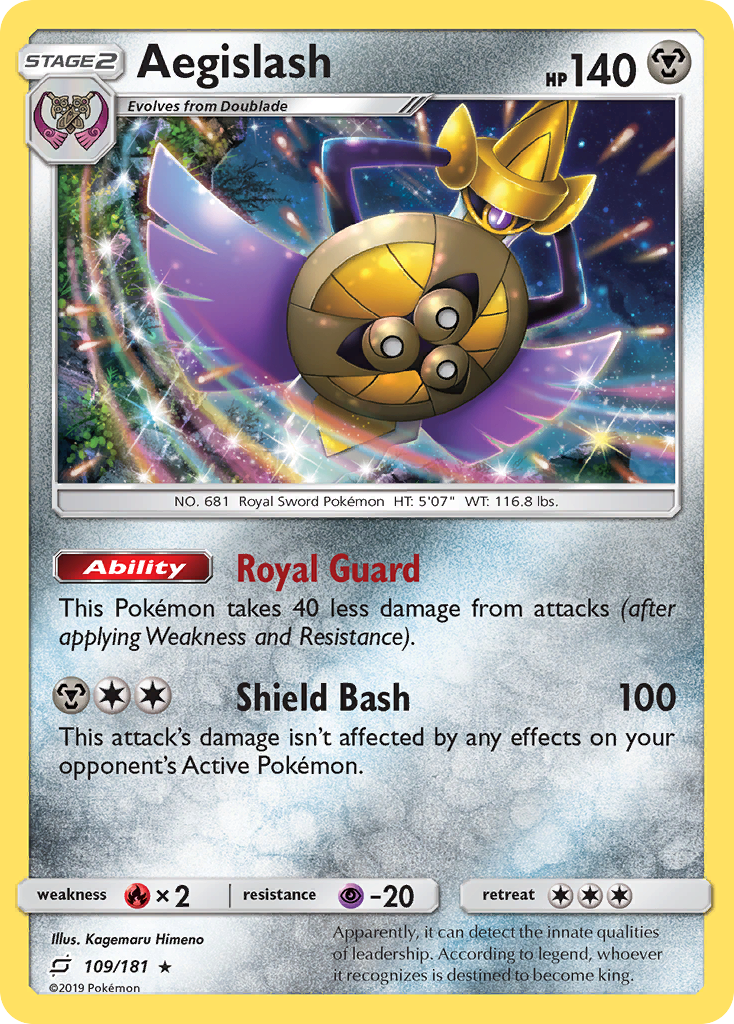 Team Up Holo Aegislash #109/181