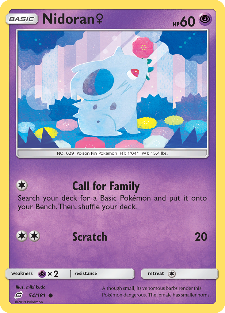 Team Up Nidoran♀ #54/181
