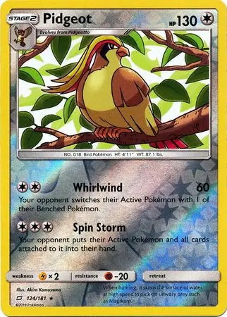Team Up Pidgeot #124/181 reverse holo