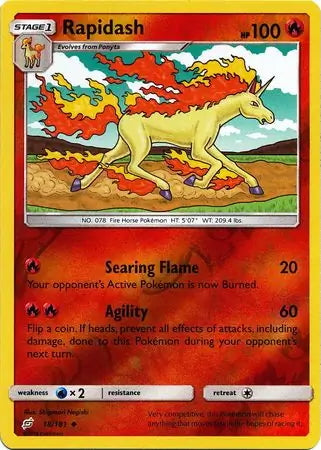 Team Up Rapidash #18/181 reverse holo