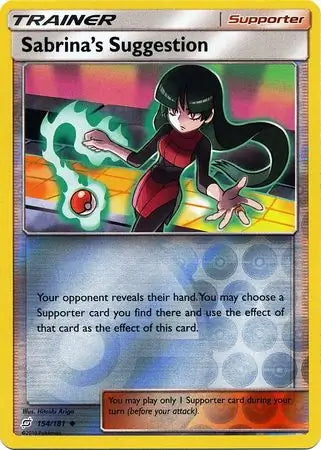 Team Up Sabrina’s Suggestion #154/181 reverse holo