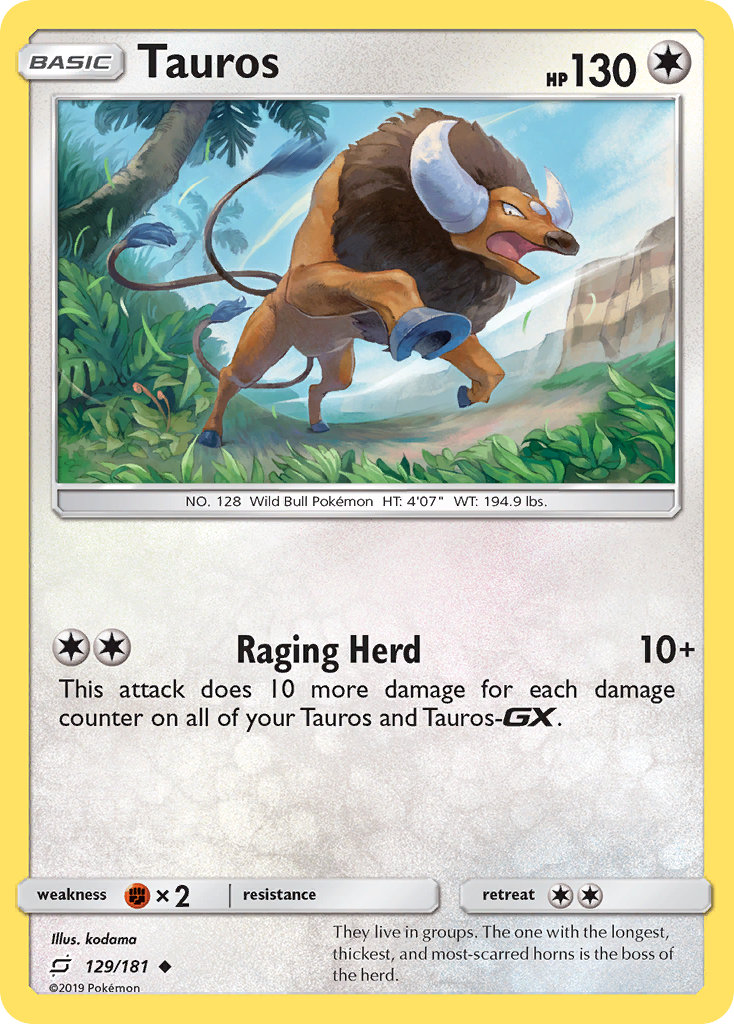 Team Up Tauros #129/181