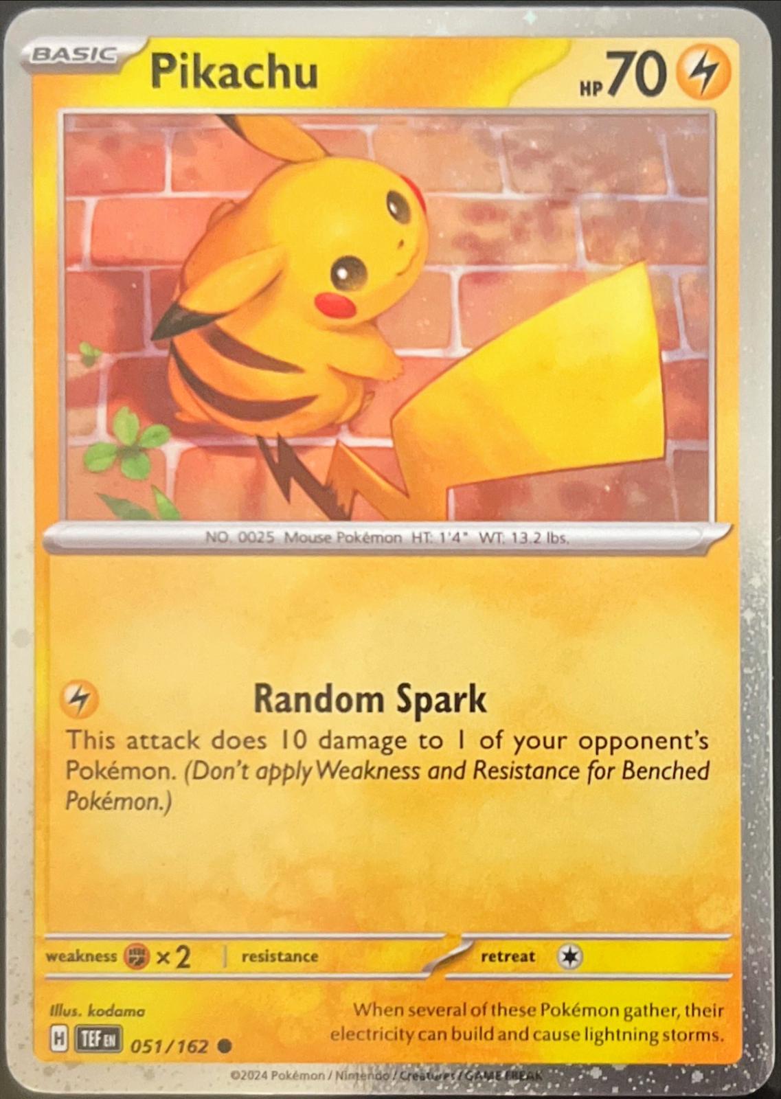 Temporal Forces Cosmos Holo Pikachu #51/162