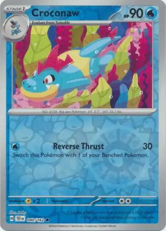 Temporal Forces Croconaw #40/162 reverse holo