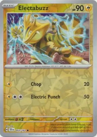 Temporal Forces Electabuzz #53/162 reverse holo