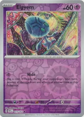 Temporal Forces Elgyem #73/162 reverse holo