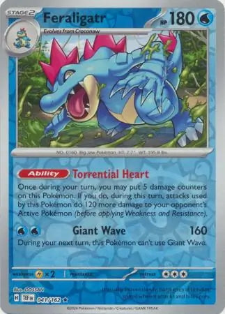 Temporal Forces Feraligatr #41/162 reverse holo