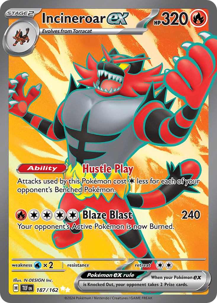 Temporal Forces Incineroar ex #187/162