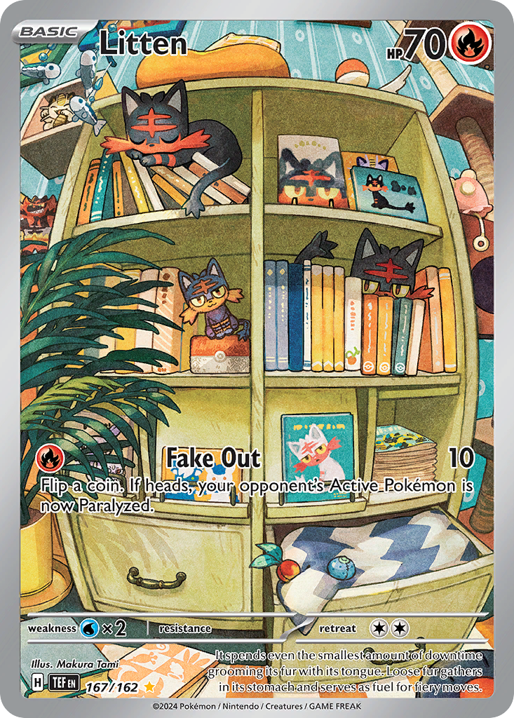 Litten Illustration Rare 167/162 uit Temporal Forces