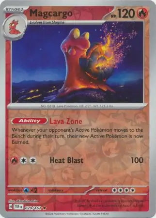 Temporal Forces Magcargo #29/162 reverse holo