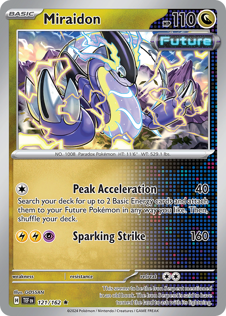 Temporal Forces Non - Holo Miraidon #121/162