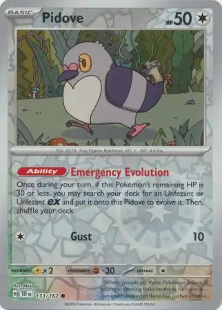 Temporal Forces Pidove #133/162 reverse holo