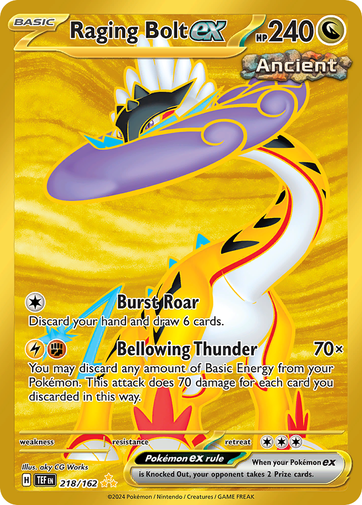 Temporal Forces Raging Bolt ex #218/162