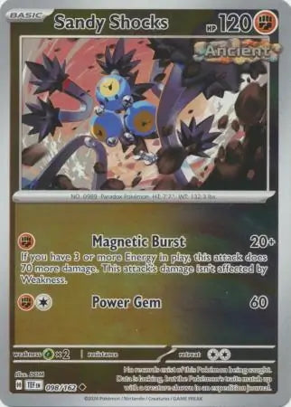 Temporal Forces Sandy Shocks #98/162 reverse holo