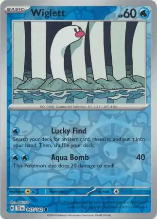 Temporal Forces Wiglett #47/162 reverse holo