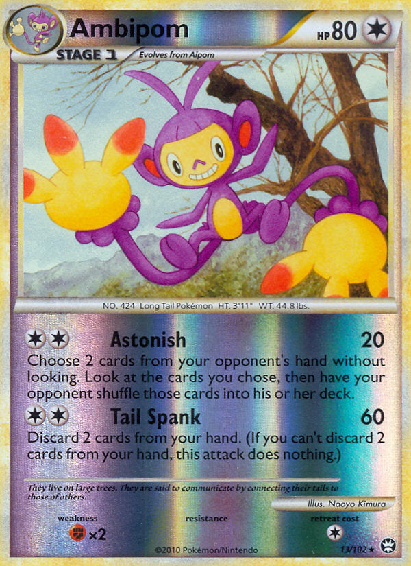 Triumphant Ambipom #13/102 reverse holo