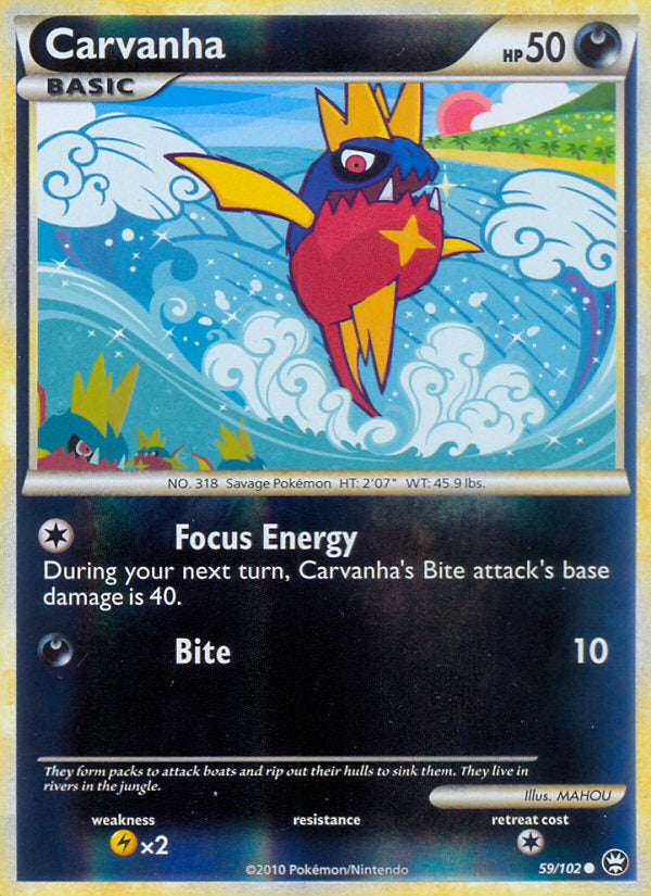 Triumphant Carvanha #59/102 reverse holo