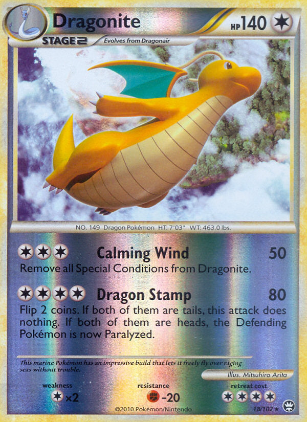 Triumphant Dragonite #18/102 reverse holo