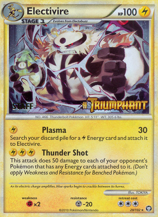 Triumphant Electivire #20 Staff Prerelease Promo