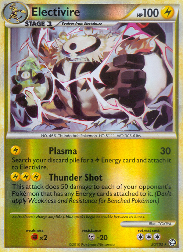 Triumphant Electivire #20/102 reverse holo