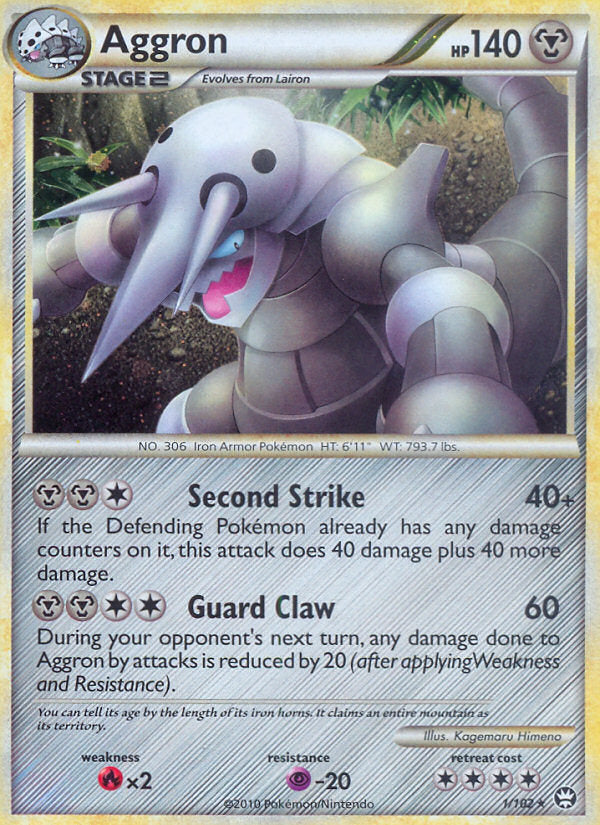Triumphant Holo Aggron #1/102
