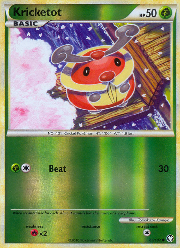Triumphant Kricketot #65/102 reverse holo