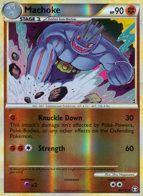 Triumphant Machoke #40/102 reverse holo