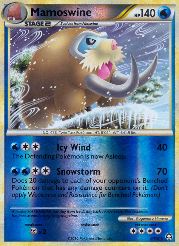 Triumphant Mamoswine #5/102 reverse holo