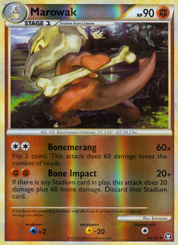Triumphant Marowak #44/102 reverse holo