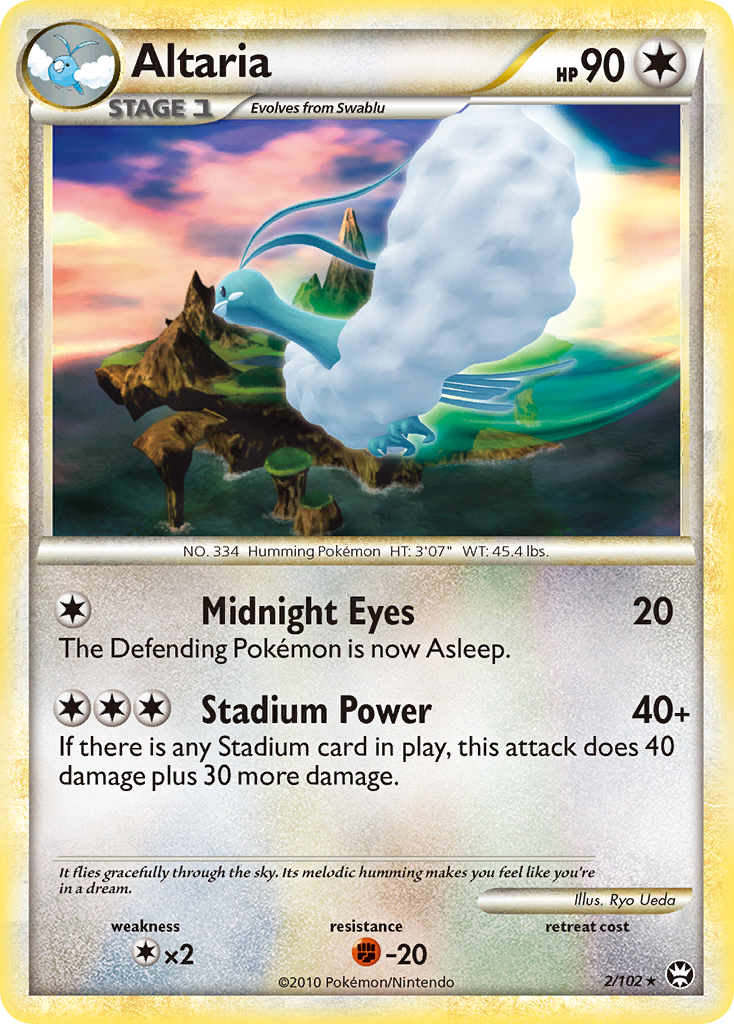Triumphant Non - Holo Altaria #2/102
