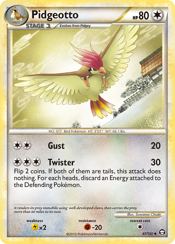 Triumphant Pidgeotto #47/102