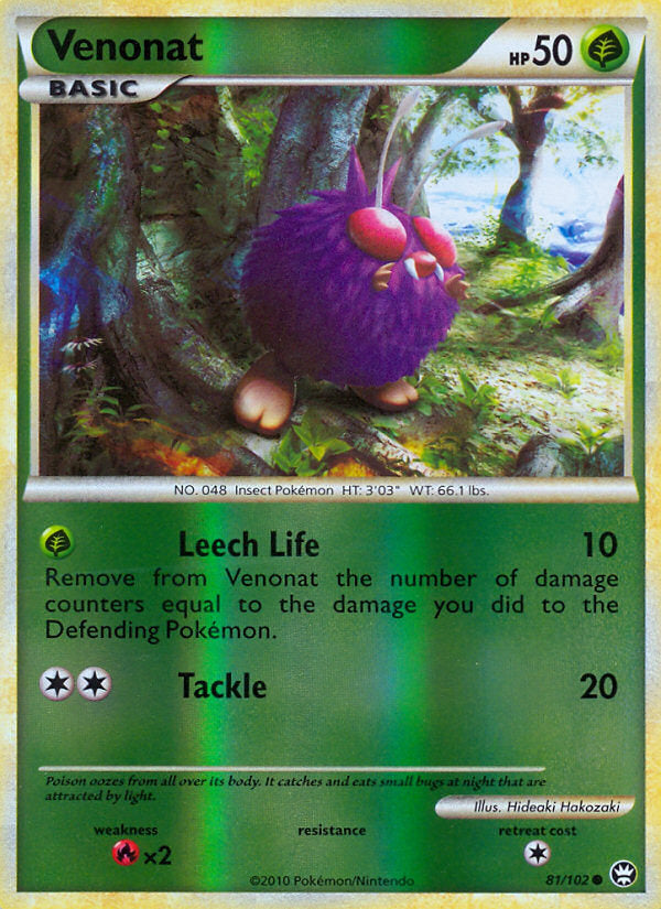 Triumphant Venonat #81/102 reverse holo