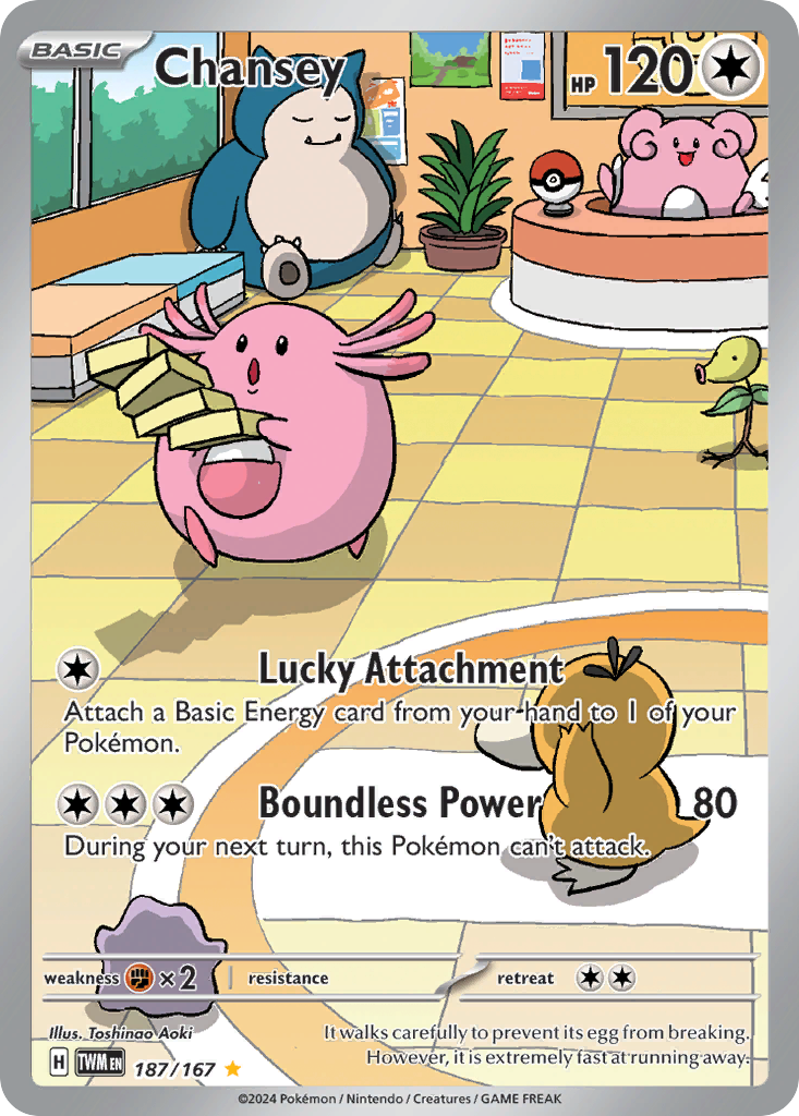 Chansey Illustration Rare 187/167 uit Twilight Masquerade