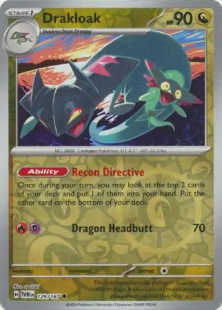 Twilight Masquerade Drakloak #129/167 reverse holo
