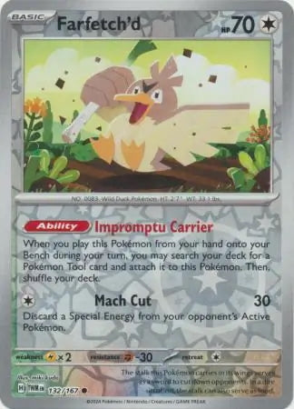 Twilight Masquerade Farfetch’d #132/167 reverse holo