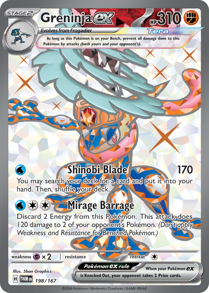 Twilight Masquerade Greninja ex #198/167
